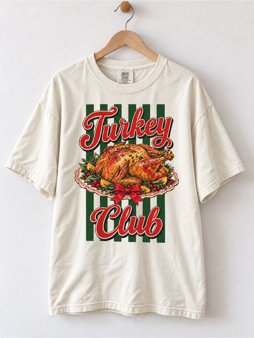 Turkey Club Comfort Colors Unisex T-shirt Funny Thanksgiving Tee
